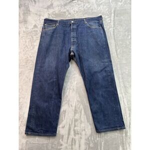 Levis 501XX 2007 Y2K Jeans Mens Sz 44x30 Blue Button Fly Faded Distressed Work